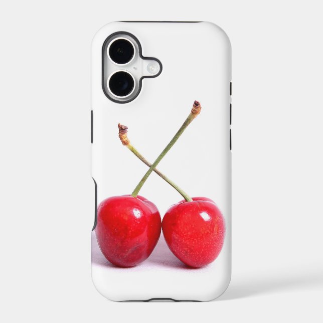 Two Red Cherries On White (Back)