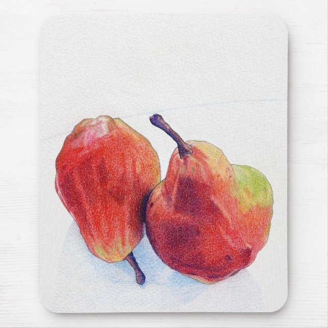 Two Red Pears Mousepad (Front)