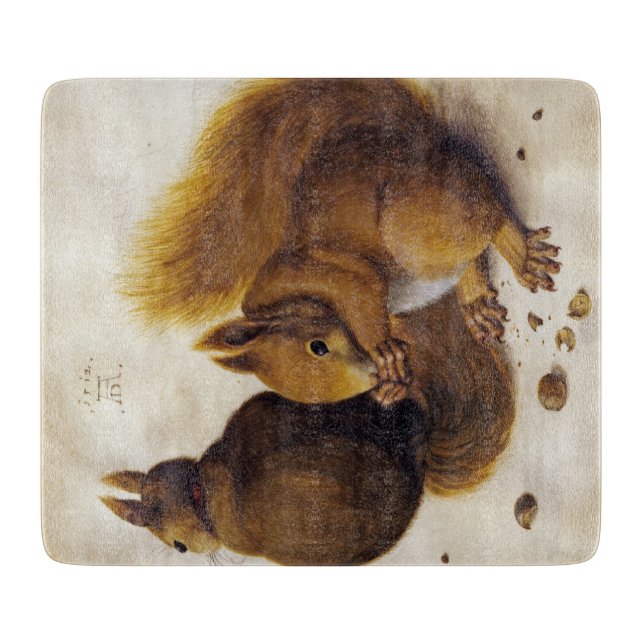 Two Red Squirrels (by Albrecht Dürer) Cutting Board (Front)