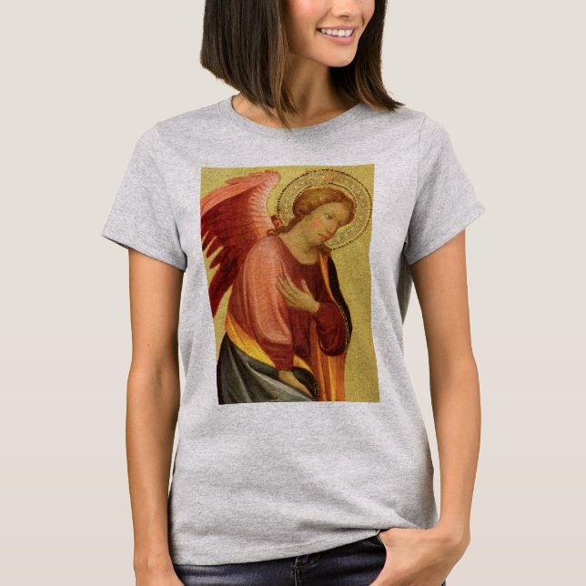 Two Renaissance Angels by Master of Bambino Vispo T-Shirt (Front)