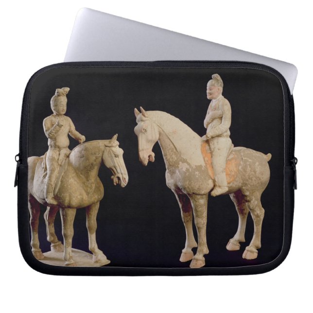 Two Riders, Chinese, Tang dynasty (618-906) (terra Laptop Sleeve (Front)
