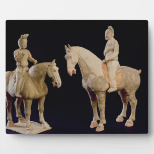 Two Riders, Chinese, Tang dynasty (618-906) (terra Plaque