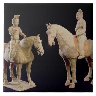 Two Riders, Chinese, Tang dynasty (618-906) (terra Tile