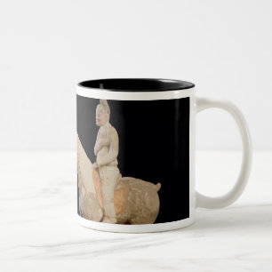 Two Riders, Chinese, Tang dynasty (618-906) (terra Two-Tone Coffee Mug