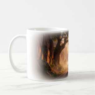 Two Riders Tree Arch Canyon Dawn Road Mug