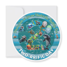 Two-riffic Day Round Birthday Invites