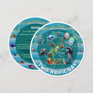 Two-riffic Day Round Birthday Invites