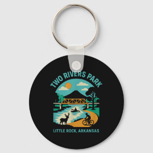 Two Rivers Park In Little Rock, Arkansas, Bridge V Key Ring