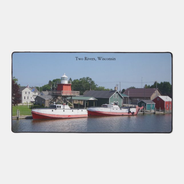 Two Rivers, Wisconsin desk mat (Front)