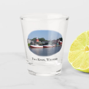 Two Rivers, Wisconsin shot glass