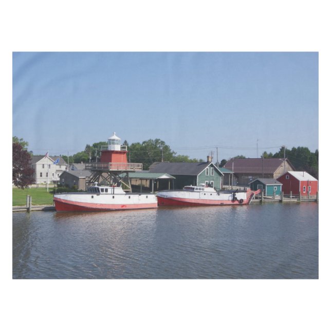 Two Rivers, Wisconsin tablecloth (Front (Horizontal))