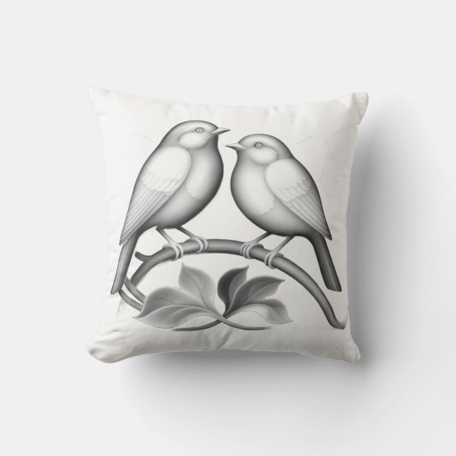 Two Robins cushion (Front)