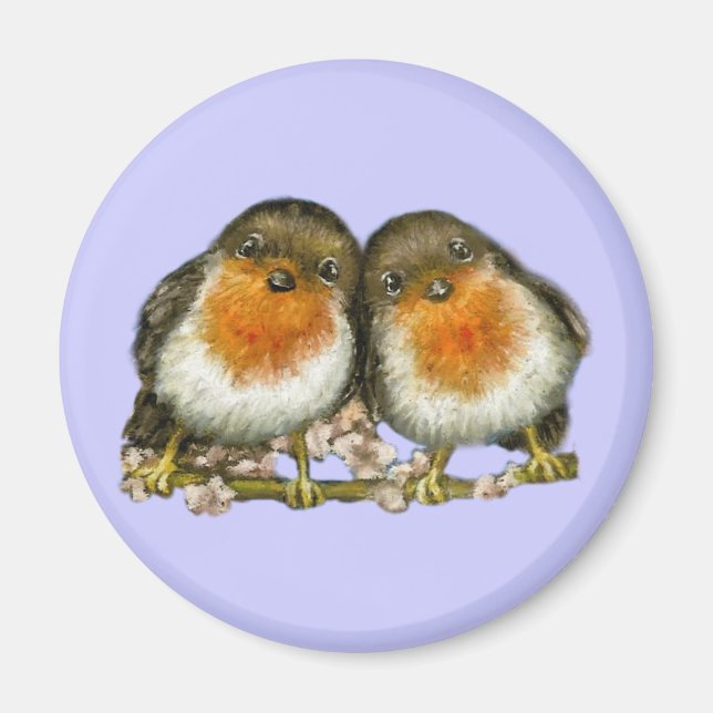 two robins magnet (Front)
