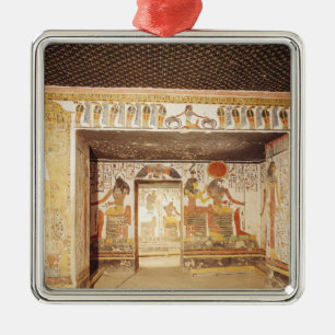 Two rooms from the Tomb of Nefertari Metal Ornament