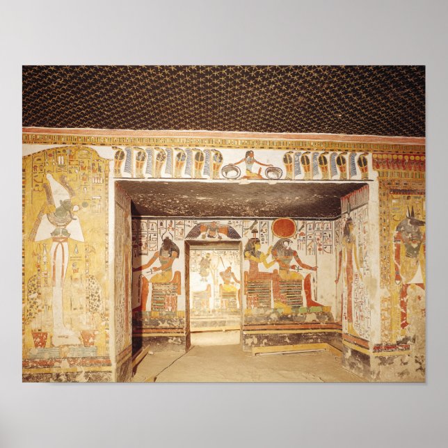 Two rooms from the Tomb of Nefertari Poster (Front)
