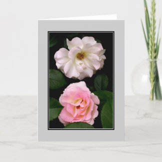 'Two Roses' Blank Note Card