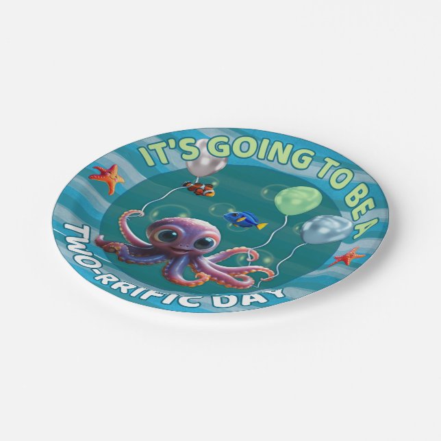 Two-rrific Day Paper Plate (Angled)