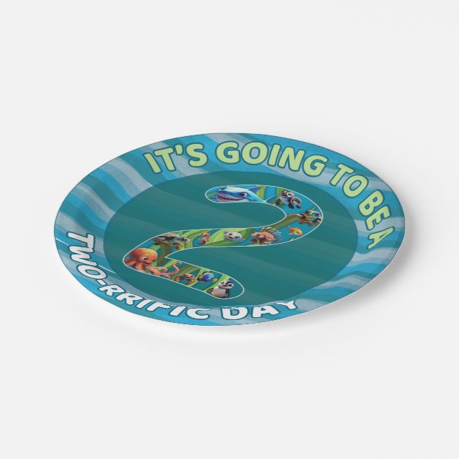 Two-rrific Day Paper Plate (Angled)