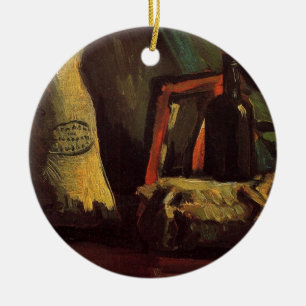 Two Sacks and a Bottle by Vincent van Gogh Ceramic Tree Decoration