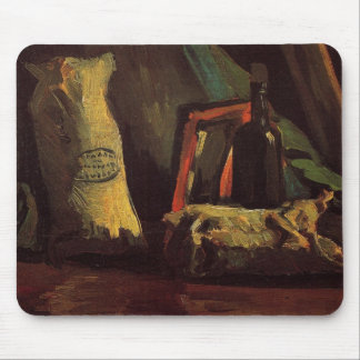 Two Sacks and a Bottle by Vincent van Gogh Mouse Pad