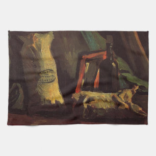 Two Sacks and a Bottle by Vincent van Gogh Tea Towel