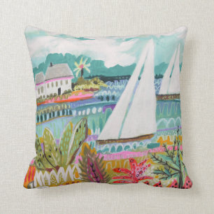 Two Sailboats Cushion