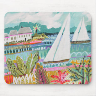 Two Sailboats Mouse Pad