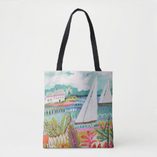 Two Sailboats Tote Bag