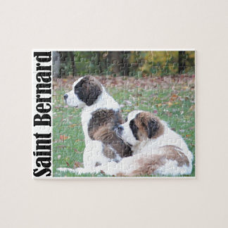 Two Saint Bernards Jigsaw Puzzle