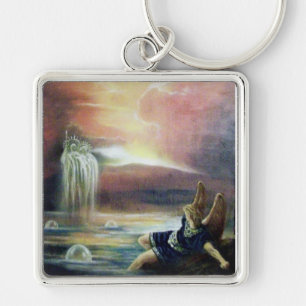 TWO SAINT JOHN AND FALLEN ANGEL KEY RING