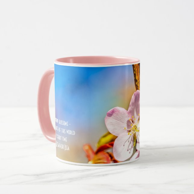Two Sakura Cherry Flowers Mug (Front Left)
