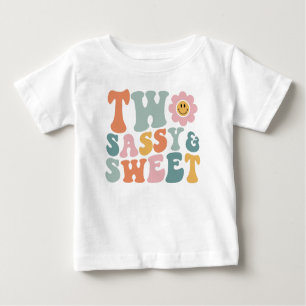 Two Sassy & Sweet Toddler Second Birthday Baby T-Shirt