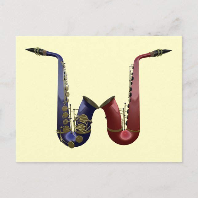 Two Saxes Postcard (Front)