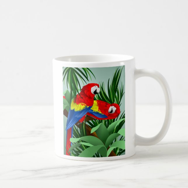 Two Scarlet Macaws Coffee Mug (Right)