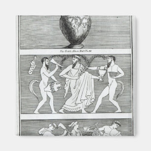 Two Scenes from an Etruscan Vase Magnet