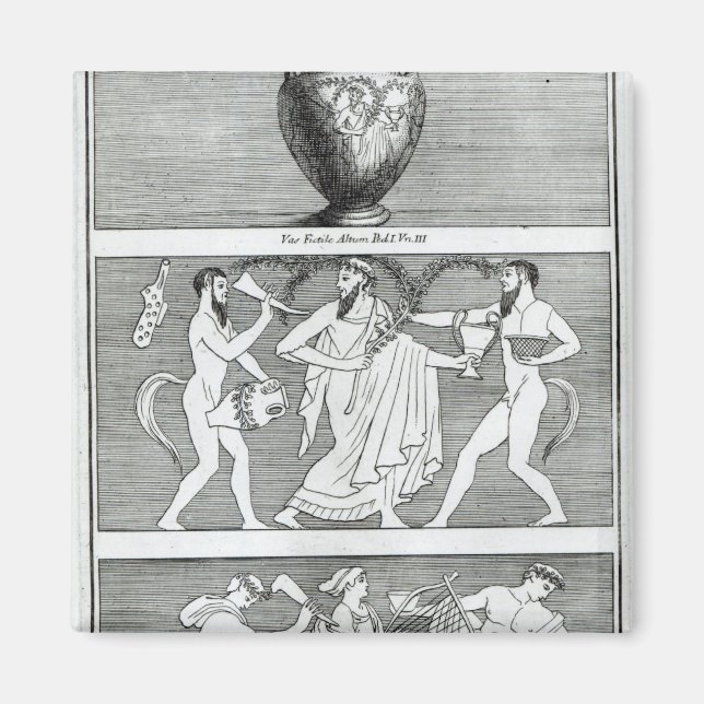 Two Scenes from an Etruscan Vase Magnet (Front)