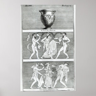 Two Scenes from an Etruscan Vase Poster