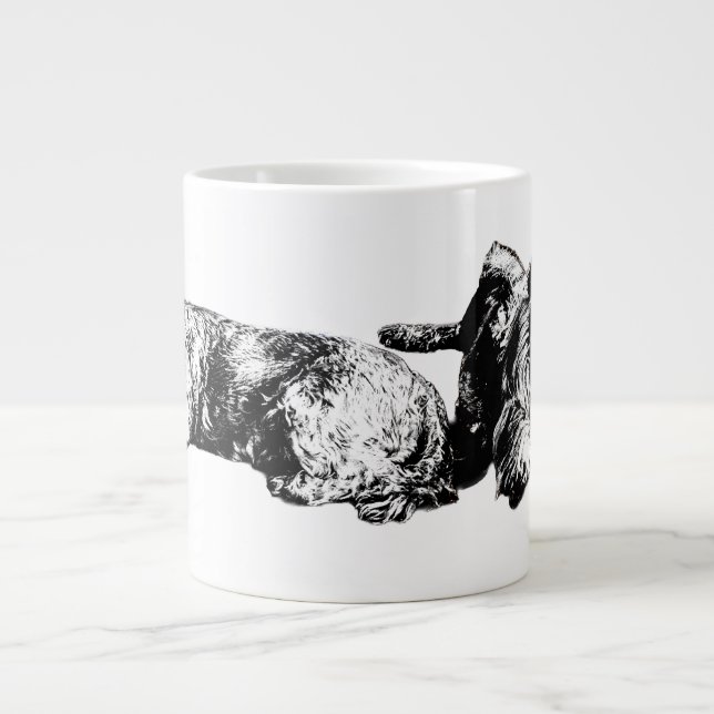 Two Schnauzers – Black & White Dog Mug (Front)
