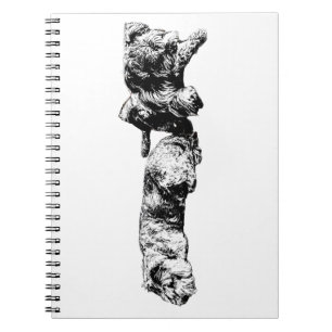 Two Schnauzers – Minimalist Dog Notebook