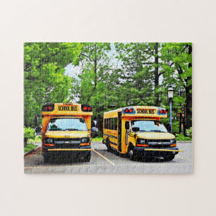 Two School Buses Jigsaw Puzzle