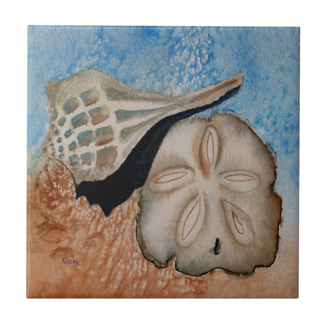 Two Sea Shells from the Ocean Tile (Front)