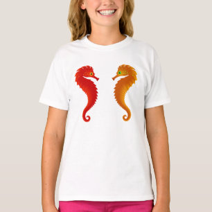 Two Seahorses Sea Life T-Shirt