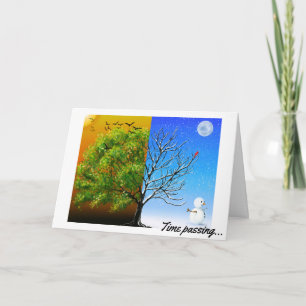 Two Seasons, One Tree Card