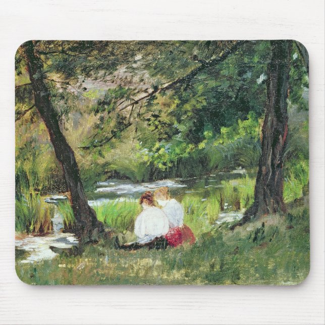 Two Seated Women Mouse Pad (Front)