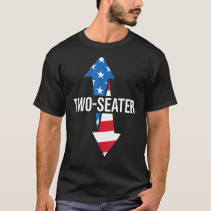 Two Seater 4th Of July Day Vintage American 1 T-Shirt