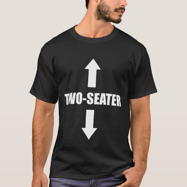 Two Seater Funny T-Shirt (Front)