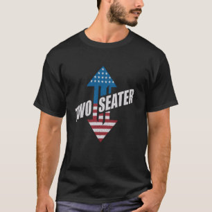 Two Seater Funny USA 4th July 2024 White Trash Par T-Shirt