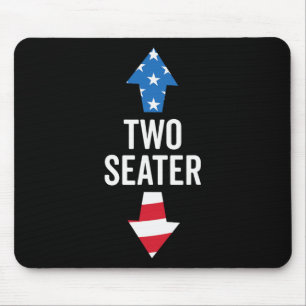 Two Seater Usa 4th July 2024 White Trash Party Att Mouse Pad