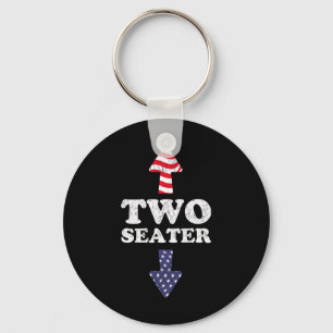 Two Seater Usa 4th July White Trash Party Attire R Key Ring
