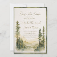 Two Shall Become One Pine Trees Christian Wedding 